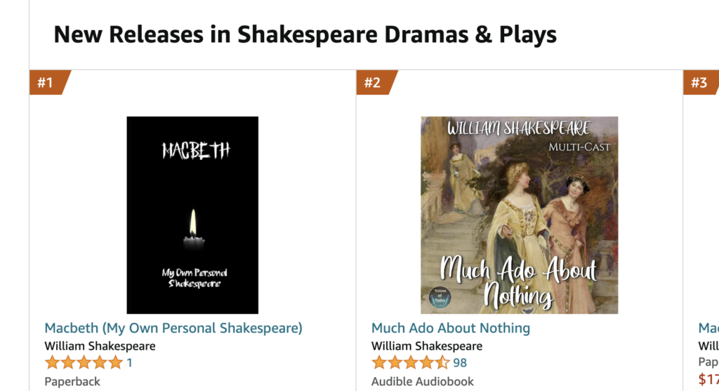 New Releases in Shakespeare Dramas & Plays